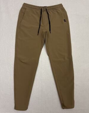 UNRL Performance Pants Mens Large Beige Joggers Tapered Stretch Golf Athleisure